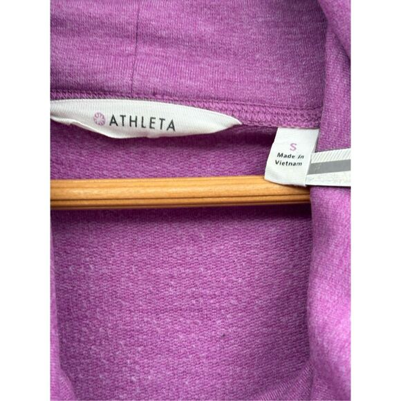 Athleta Sweatshirt‎ Cowl Neck Women Small Purple Pullover Tranquility - Picture 3 of 9